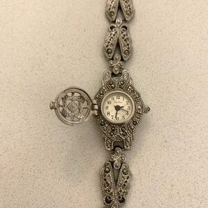 Vintage-Inspired Silver Women's Watch